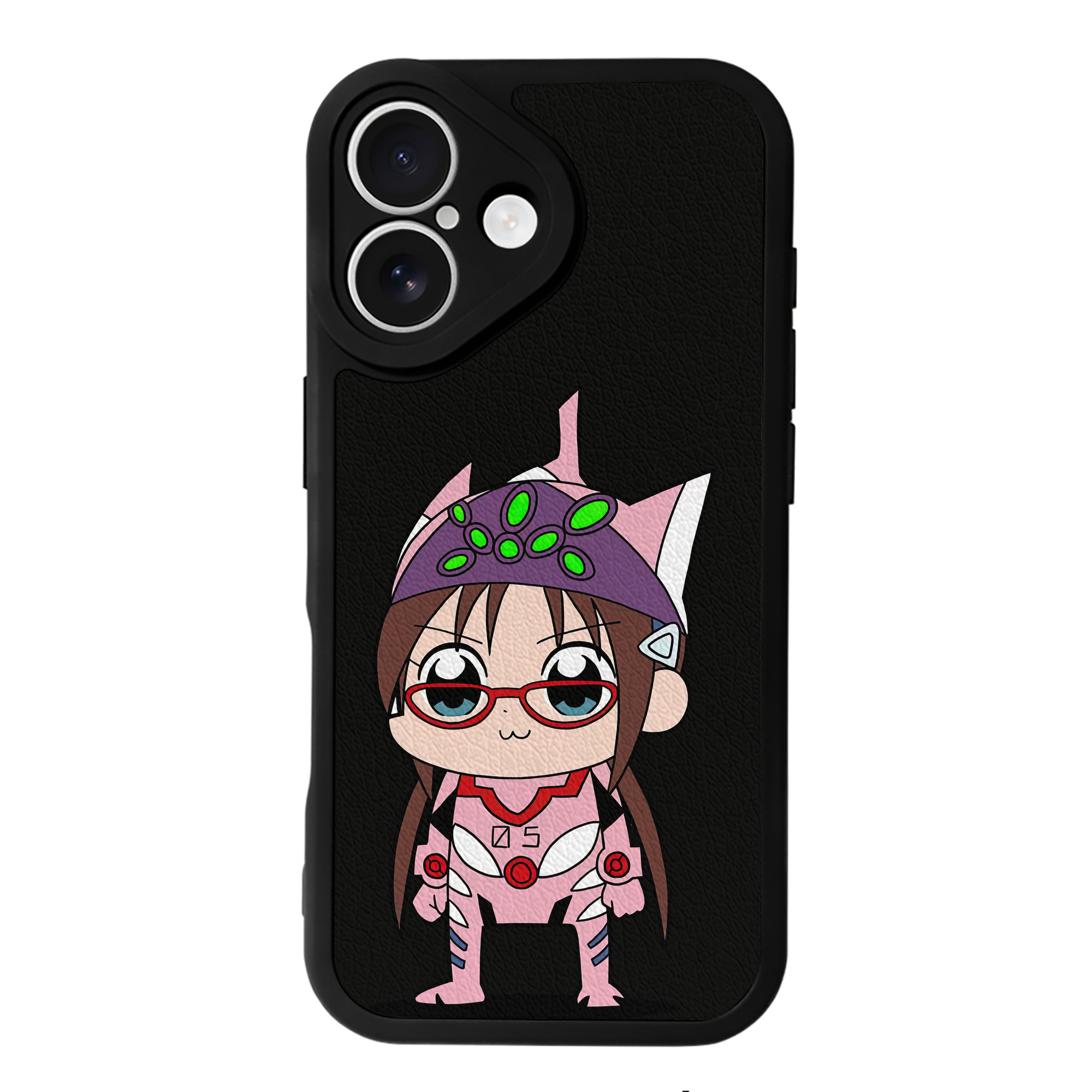 （画像用） EVA 新世紀エヴァンゲリオン 【iPhone 16シリーズ対応】シリコンスマホケース（レザー調） 材質：シリコン